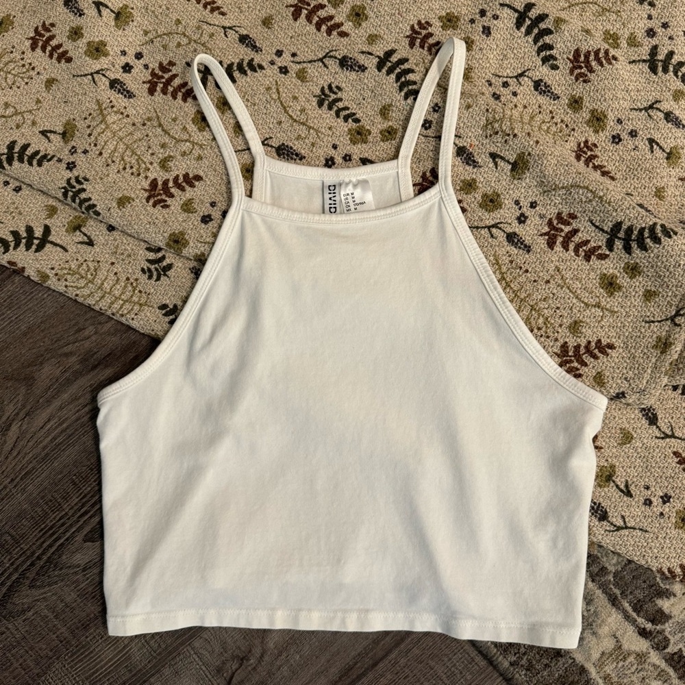 New H&M Divided cropped tank top, Size Medium